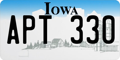 IA license plate APT330