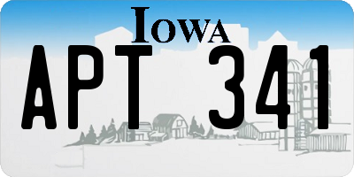 IA license plate APT341