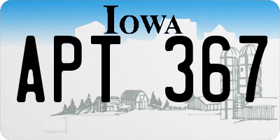 IA license plate APT367