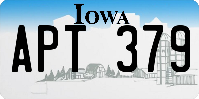 IA license plate APT379