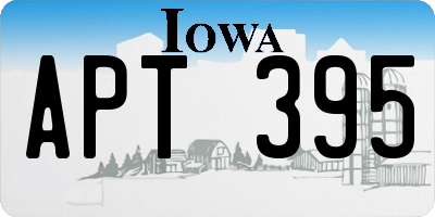 IA license plate APT395
