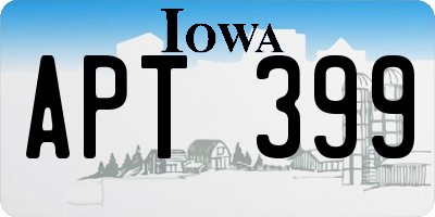 IA license plate APT399