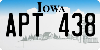 IA license plate APT438