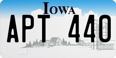 IA license plate APT440