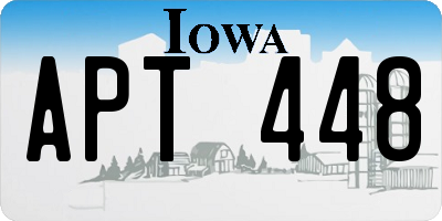 IA license plate APT448