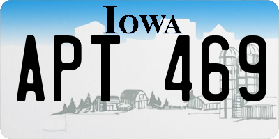 IA license plate APT469