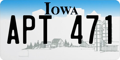 IA license plate APT471