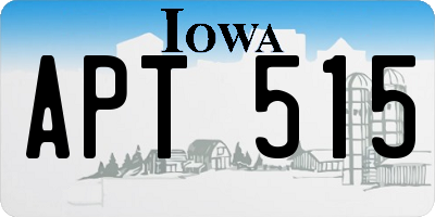 IA license plate APT515