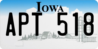 IA license plate APT518