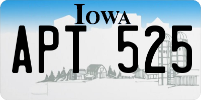 IA license plate APT525