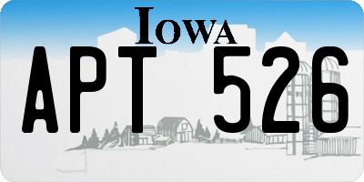 IA license plate APT526