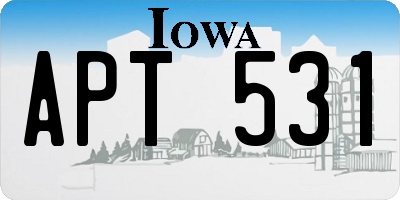 IA license plate APT531