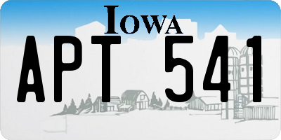 IA license plate APT541