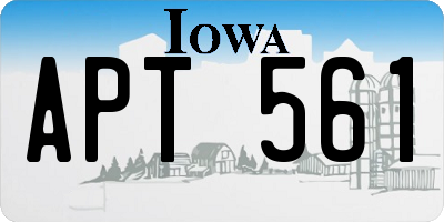 IA license plate APT561