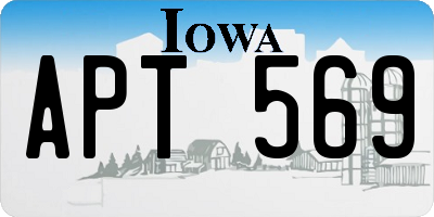 IA license plate APT569