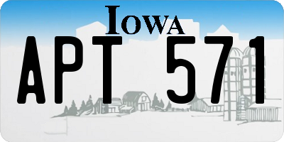 IA license plate APT571