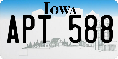 IA license plate APT588