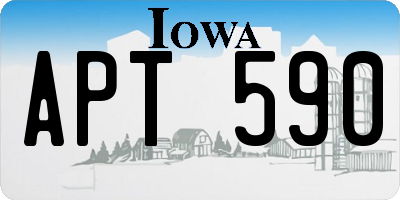 IA license plate APT590