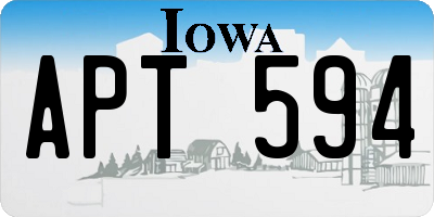 IA license plate APT594