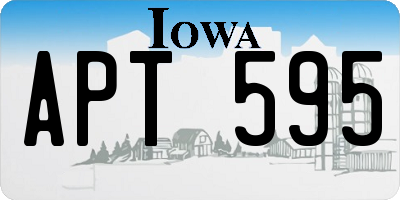 IA license plate APT595