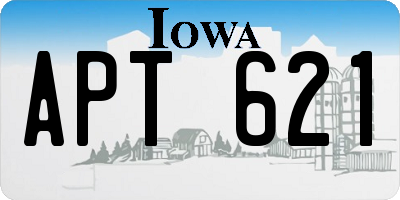 IA license plate APT621