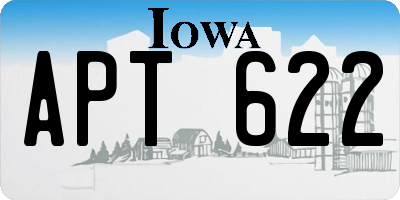 IA license plate APT622