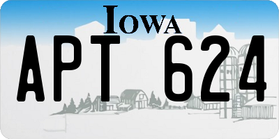 IA license plate APT624