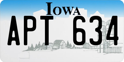 IA license plate APT634