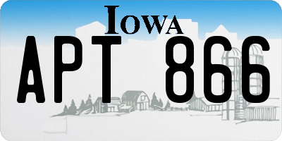 IA license plate APT866