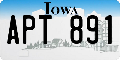 IA license plate APT891