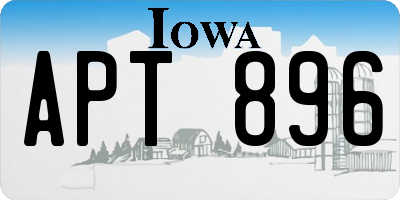 IA license plate APT896