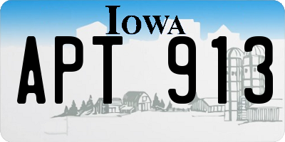 IA license plate APT913