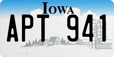 IA license plate APT941