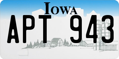 IA license plate APT943