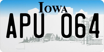 IA license plate APU064