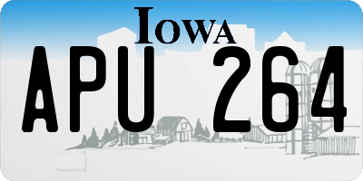 IA license plate APU264