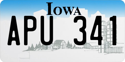 IA license plate APU341