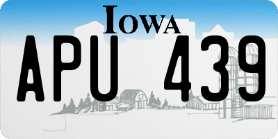 IA license plate APU439