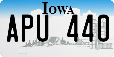 IA license plate APU440