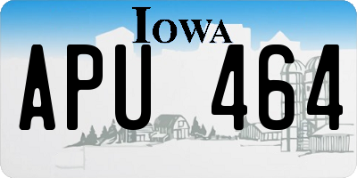 IA license plate APU464