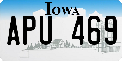IA license plate APU469