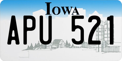 IA license plate APU521