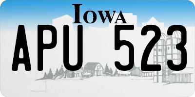 IA license plate APU523