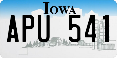 IA license plate APU541