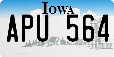 IA license plate APU564