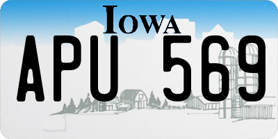 IA license plate APU569