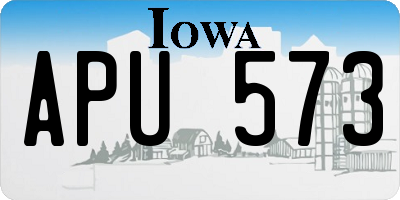IA license plate APU573