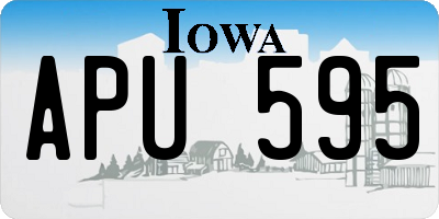 IA license plate APU595
