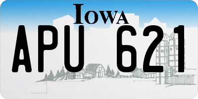 IA license plate APU621