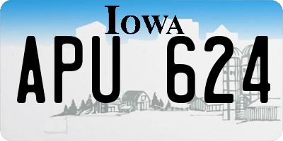 IA license plate APU624